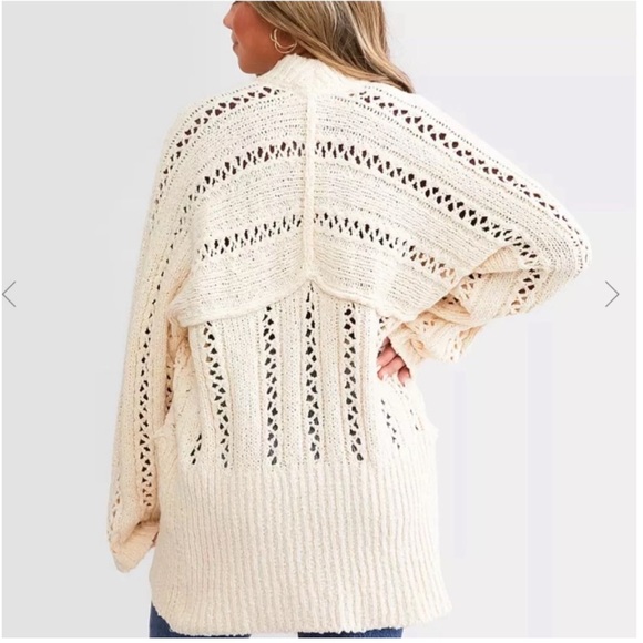 🆕Free People Cable Cardigan Sweater - Picture 11 of 15